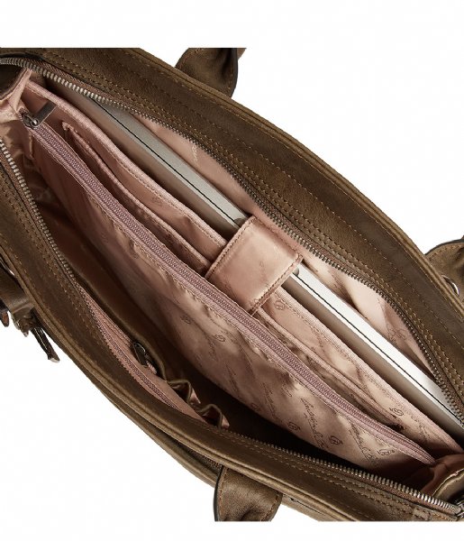 Castelijn & Beerens Laptop Shoulder Bag Carisma Laptop Bag 15 inch dark military