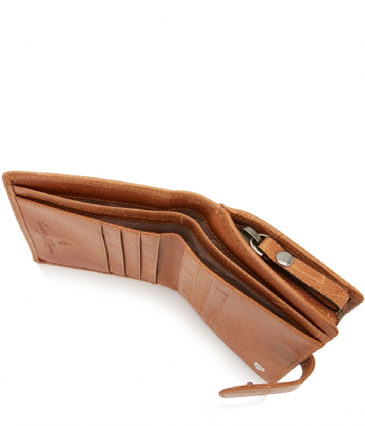 Castelijn & Beerens Bifold wallet Cocco Ladies Wallet Zip light brown