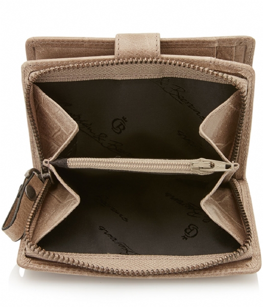 Castelijn & Beerens Bifold wallet Cocco Ladies Wallet Zip taupe