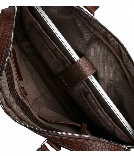 Castelijn & Beerens Laptop Shoulder Bag Exclusive Laptop Bag 15.6 Inch + Tablet walnoot