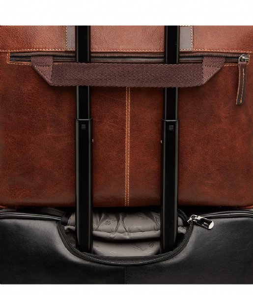 Castelijn & Beerens Laptop Shoulder Bag Renee Rein Laptop Bag 15.6 Inch light brown