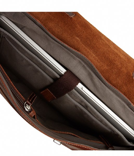 Castelijn & Beerens Laptop Shoulder Bag Renee Maurice Briefcase 15.6 Inch light brown