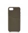 Castelijn & Beerens Smartphone cover Nappa Back Cover Wallet iPhone 7 + 8 dark military