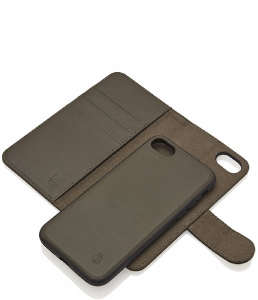 Castelijn & Beerens Smartphone cover Nappa RFID Wallet Case iPhone 7 + 8 dark military
