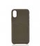 Castelijn & Beerens Smartphone cover Nappa Back Cover Wallet iPhone X + XS dark military