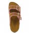 Colors of California Flip flop Cow Suede Bio With Stitching Tan (TAN)
