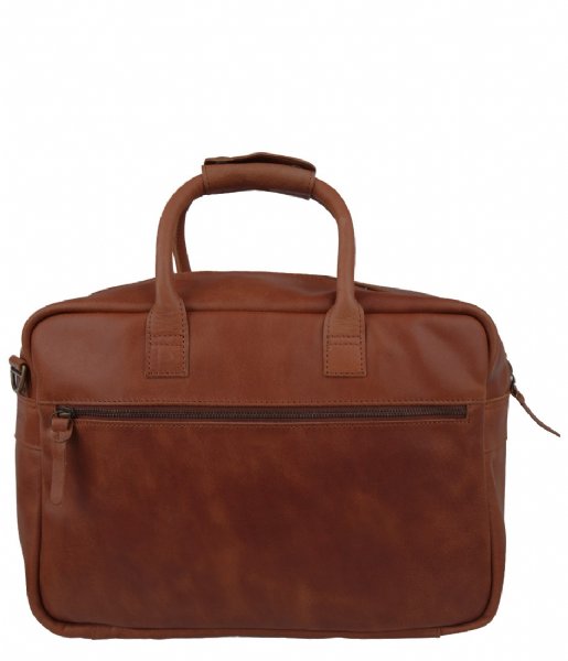 Cowboysbag Laptop Shoulder Bag The College Bag 15.6 inch cognac