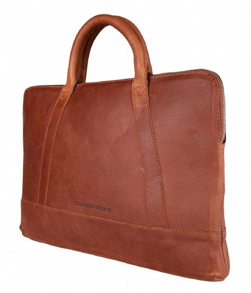 Cowboysbag Laptop Shoulder Bag Laptop Bag Frederick 15.6 Inch cognac (300)