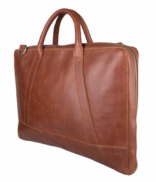 Cowboysbag Laptop Shoulder Bag Laptop Bag Holden 15.6 Inch cognac (300)