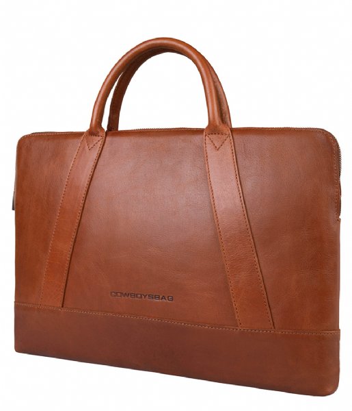 Cowboysbag Laptop Shoulder Bag Hand Bag Frederick 16 Inch Cognac (300)