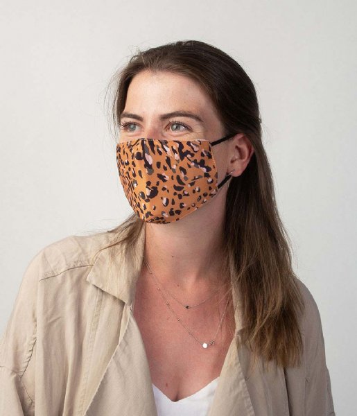 Cowboysbag Mouth mask  Leopard Ochre Mask Ochre (460)