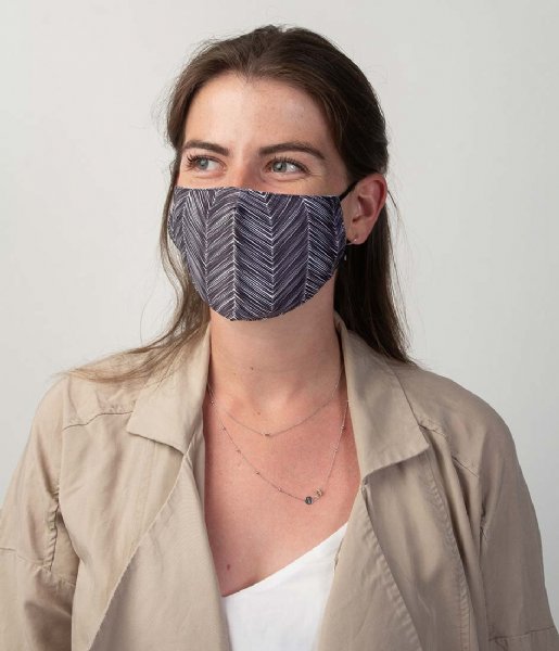 Cowboysbag Mouth mask  Stripes Mask Antracite (110)