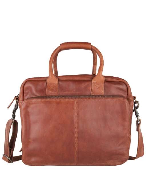 Cowboysbag Laptop Shoulder Bag Laptop Bag Spalding 15 inch cognac