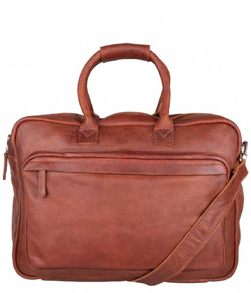 Cowboysbag Laptop Shoulder Bag Laptopbag Hacklet 15.6 inch Cognac (300)