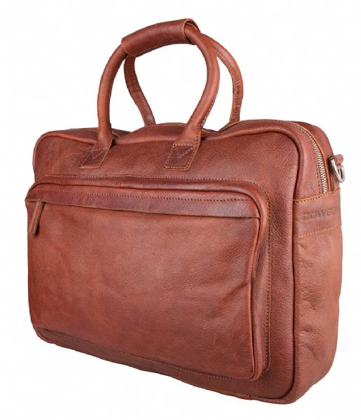 Cowboysbag Laptop Shoulder Bag Laptopbag Hacklet 15.6 inch Cognac (300)