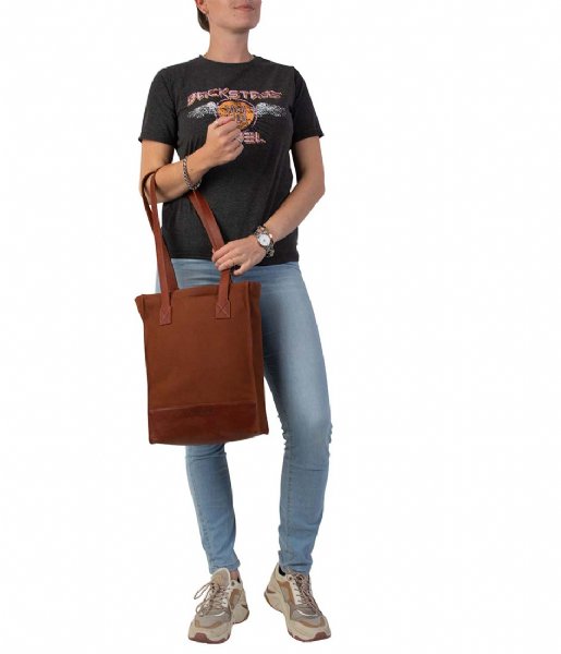 Cowboysbag Shopper Bag Mackay 15 inch Cognac (300)