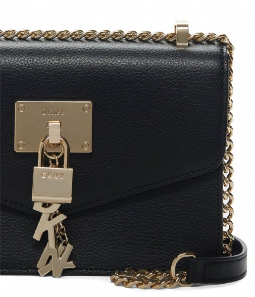 DKNY Shoulder bag Elissa Small Shoulder Flap Black Gold (BGD)
