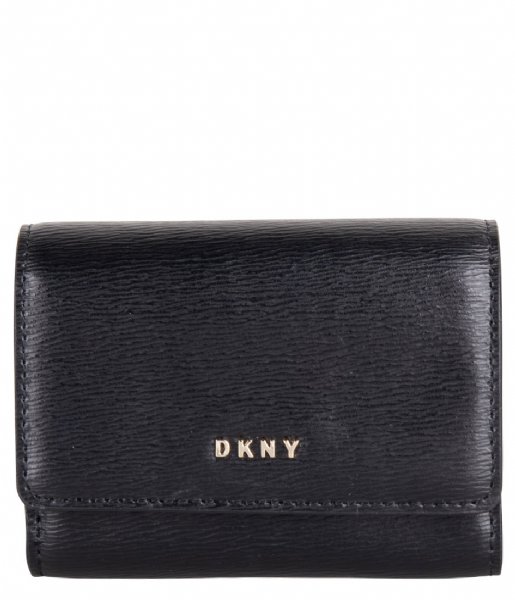 DKNY Flap wallet Bryant Card Case black/gold