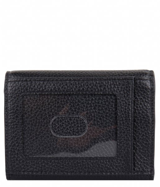 DKNY Flap wallet Card Case black gold