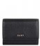 DKNY Flap wallet Card Case black gold
