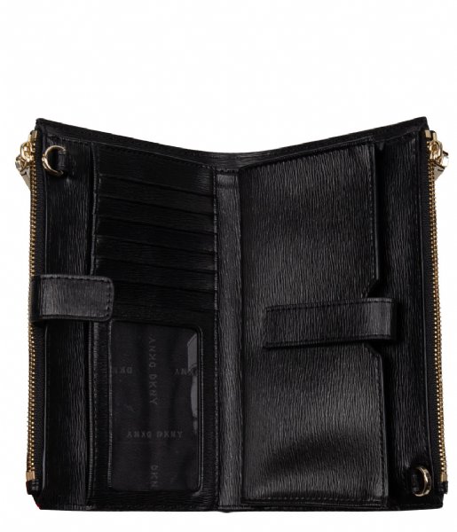 DKNY Bifold wallet Bryant Park Wallet black gold