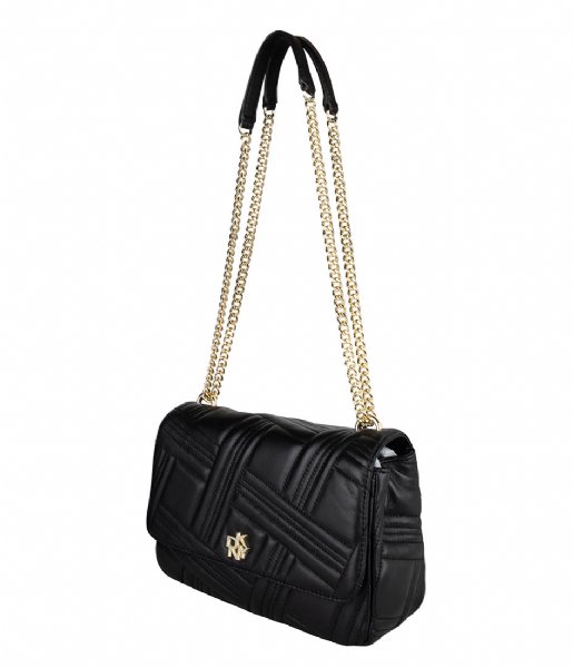 DKNY Shoulder bag Alice Large Flap Shoulderbag Black gold