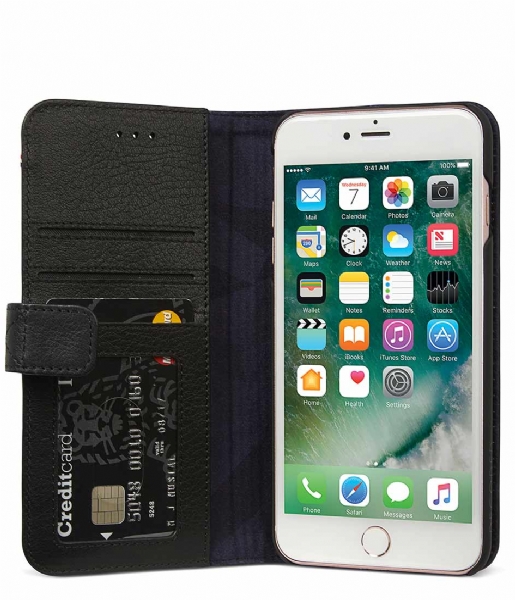 Decoded Smartphone cover iPhone 6/7 Plus Wallet Case Removable Back Cover black