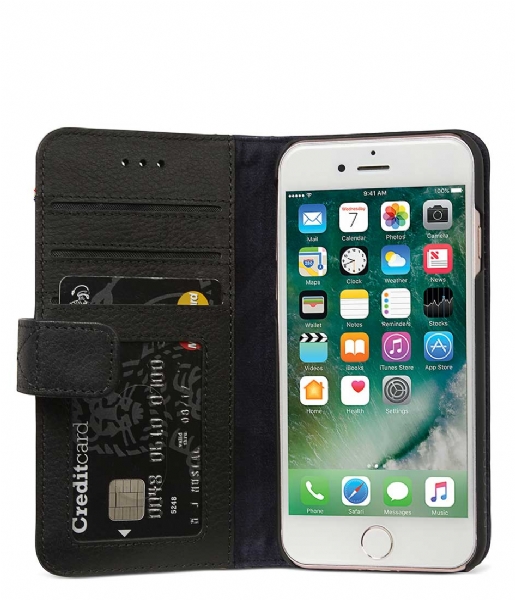 Decoded Smartphone cover iPhone 6/7 Leather 2-in-1 Wallet Case Removable Ba black
