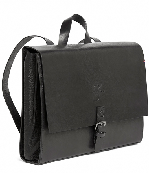 Decoded  Leather Backpack X Geraldine Kemper 13 inch black