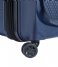 Delsey Hand luggage suitcases Belmont Plus 55 cm Slim 4 Double Wheels Cabin Trolley Case Blue