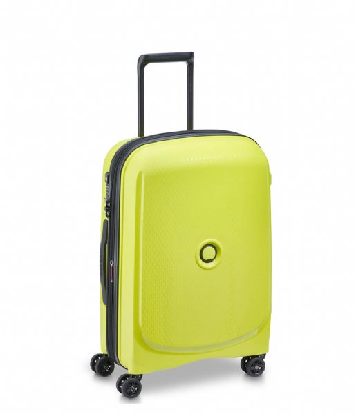 Delsey Hand luggage suitcases Belmont Plus 55 cm Slim 4 Double Wheels Cabin Trolley Case Green Chartreuse