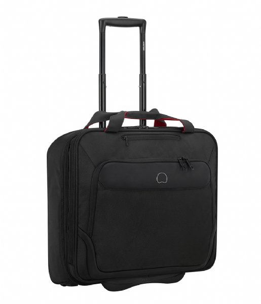 Delsey Hand luggage suitcases Delsey Parvis Plus Trolley Boardcase 17.3 Inch Black