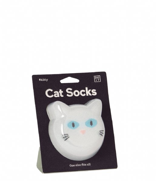 DOIY Sock Cat Socks white
