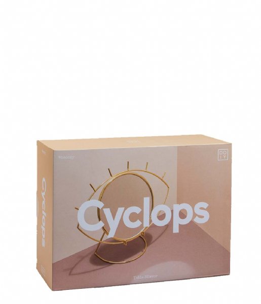 DOIY Decorative object Cycloop Tafelspiegel gold colored