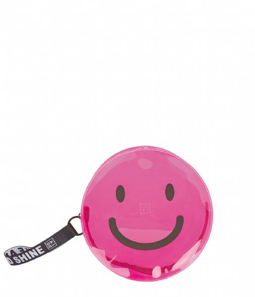 DOIY Toiletry bag Smile and Shine neon pink