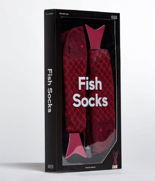 DOIY Sock Fish Socks burgundy