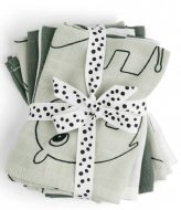 Done by Deer Cloth wipes 5-pack GOTS Deer friends Green