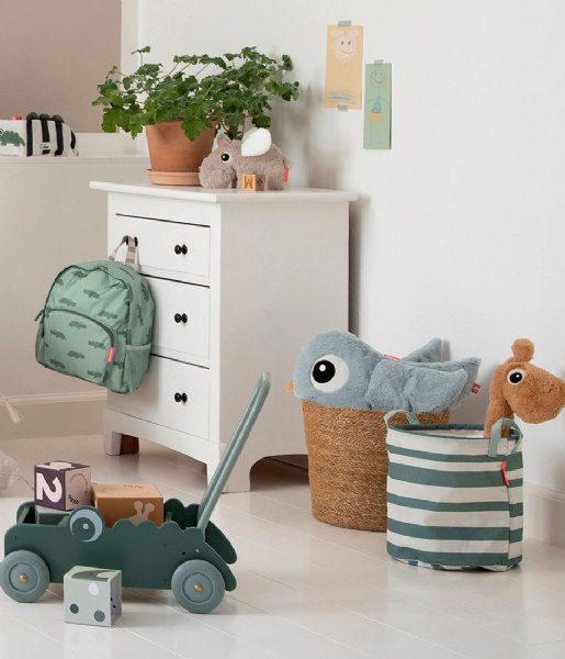 Done by Deer Baby accessories Storage basket set 3 pcs Happy clouds Green
