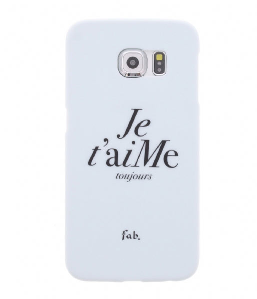 Fab Smartphone cover Je taime Hardcase Galaxy S6 Edge lichtblauw