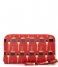 Fabienne Chapot Zip wallet FC Logo Purse Printed lava red black