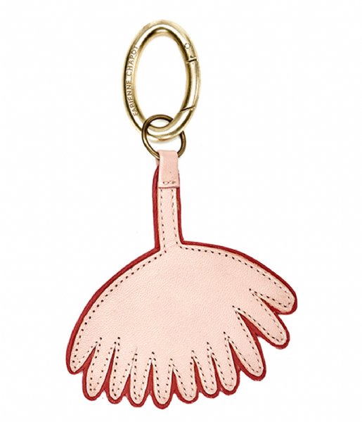Fabienne Chapot Keyring Flowerhand Keyholder blush pink chili red