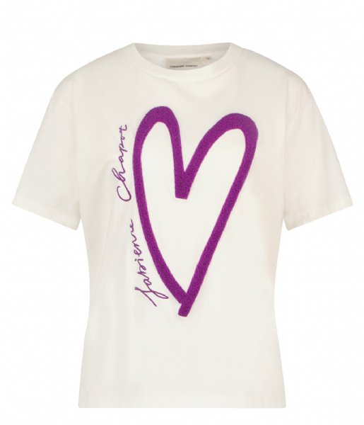 Fabienne Chapot T shirt Bernard Heart T-Shirt Buttercream (1008-UNI)