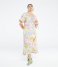Fabienne Chapot Dress Channa Dress Cream White /Pink Pa (1003-7316-CAR)