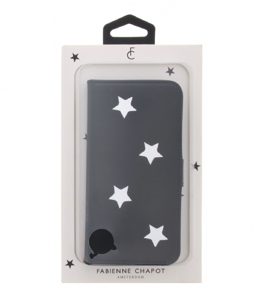 Fabienne Chapot Smartphone cover Silver Colored Reversed Star Booktype Huawei P9 Lite navy blue