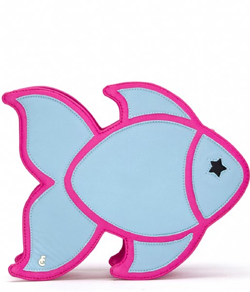 Fabienne Chapot Crossbody bag Blue Fish Clutch pink fluor/light blue