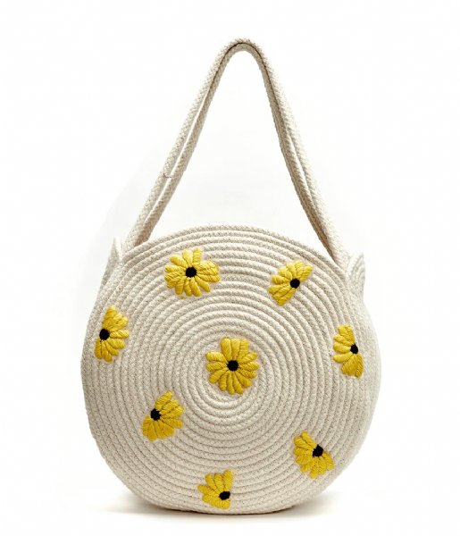 Fabienne Chapot Shoulder bag Summer Bag Small Off White/Sunflower