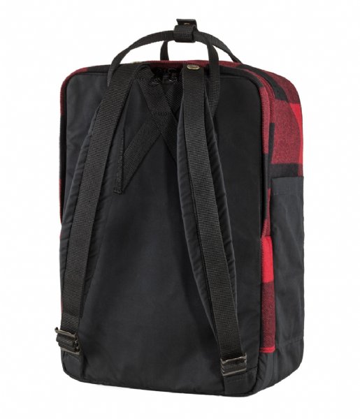 Fjallraven Laptop Backpack Kanken Re-Wool Laptop 15 Inch red black (320ï¿½-550)