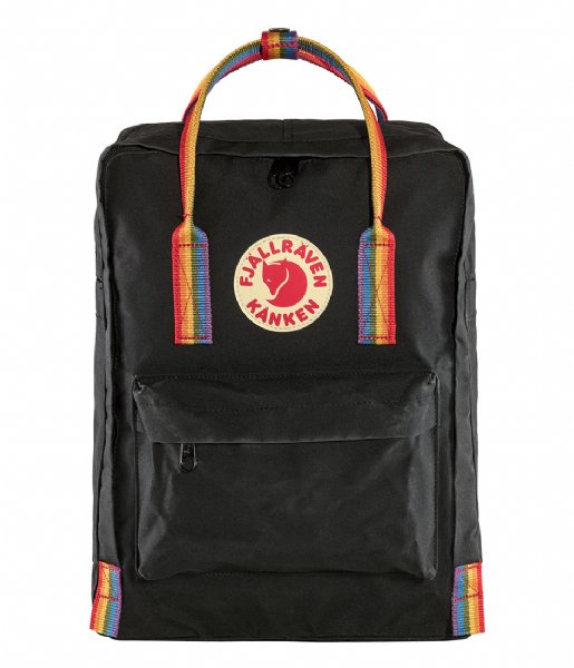 Fjallraven Everday backpack Kanken Rainbow black rainbow pattern (550-907)