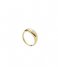 Fossil Ring Valentine Heart Gold