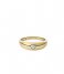 Fossil Ring Valentine Heart Gold